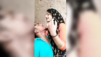 Lovers Getting Intimate Recording Their Private Romance Selfie