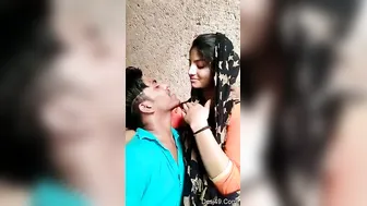 Lovers Getting Intimate Recording Their Private Romance Selfie