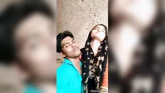 Lovers Getting Intimate Recording Their Private Romance Selfie