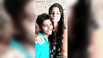Lovers Getting Intimate Recording Their Private Romance Selfie