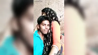 Lovers Getting Intimate Recording Their Private Romance Selfie