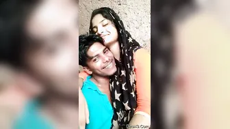 Lovers Getting Intimate Recording Their Private Romance Selfie