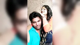 Lovers Getting Intimate Recording Their Private Romance Selfie