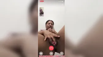Slutty GF Masturbating Her Dripping Pussy On Video Call