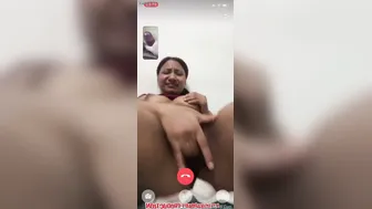 Slutty GF Masturbating Her Dripping Pussy On Video Call