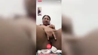 Slutty GF Masturbating Her Dripping Pussy On Video Call