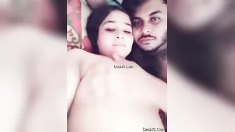 Cute GF Getting Her Soft Boobs Sucked By Her Hungry Bf