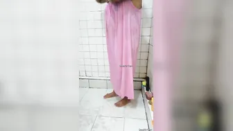 Tamil Wife Showering Naked While Husband Films Her Wet Body
