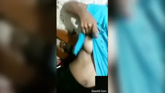 Cute Desi GF Flashing Her Perky Tits On Private Video