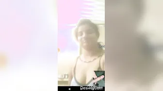 Cheating Wife Showing Her Body To Secret Lover On Private Call