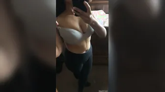 Cute Desi Girl Recording Boob Selfie Video For Her Boyfriend