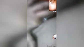 Cute Desi Girl Fingering Her Pussy And Showing Tits On Call