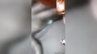 Cute Desi Girl Fingering Her Pussy And Showing Tits On Call