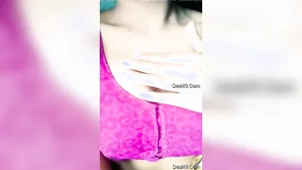 Sexy Desi Girl Showing Off Her Bare Tits On Private Camera