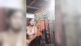 Village Girl Showing Boyfriend Her Bare Tits And Pussy Outdoor