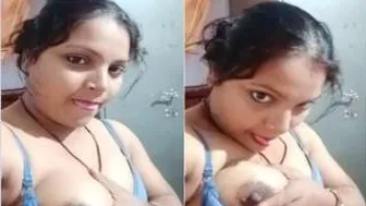 Married Bhabhi Playing With Her Massive Tits When Alone At Home
