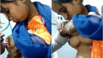 Naughty Student Getting Her Tits Sucked By Her Teacher At Home