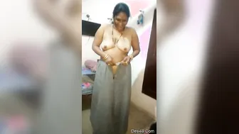 Married Bhabhi Slowly Stripping Naked For Private Live Show
