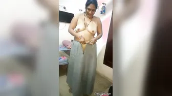 Married Bhabhi Slowly Stripping Naked For Private Live Show