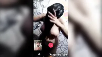 Naked GF Bathing Live On Video Call Getting So Horny
