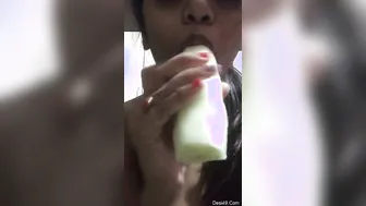 Horny Housewife Bhabhi Touching Herself Alone In Bedroom