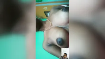 Village Babe Showing Off Her Boobs For Lover During Video Call