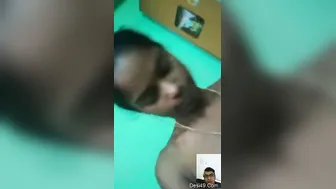 Village Babe Showing Off Her Boobs For Lover During Video Call