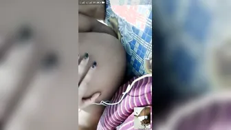My GF Exposing Her Tits And Pussy During Video Call