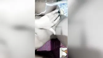 My GF Exposing Her Tits And Pussy During Video Call