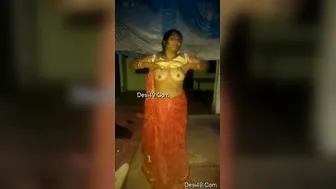 Married Bhabhi Stripping Naked Removing All Clothes Part Five