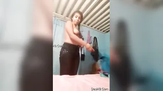 Shy Desi Girl Recording Nude Selfie Video Sending To Boyfriend