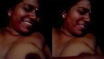 Village GF Letting Me Film Her Perfect Boobs In Bedroom