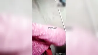 Horny Married Bhabhi Teasing In Pink Bra Stripping For Husband
