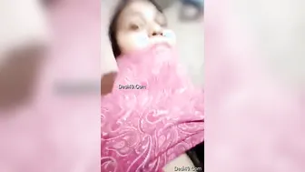 Horny Married Bhabhi Teasing In Pink Bra Stripping For Husband