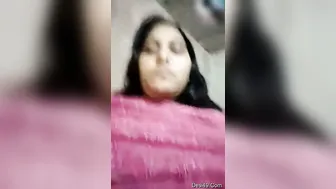Horny Married Bhabhi Teasing In Pink Bra Stripping For Husband