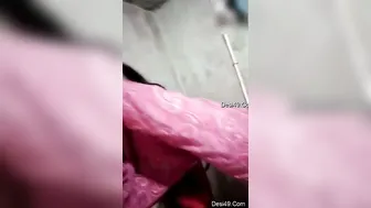 Horny Married Bhabhi Teasing In Pink Bra Stripping For Husband