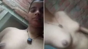 Young Babe Recording Herself Naked Alone In Her Bedroom Today