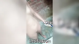 Young Babe Recording Herself Naked Alone In Her Bedroom Today