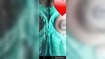 Tamil Aunty Pulling Out Her Huge Boobs During Late Night Video Call