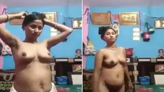 Nepali Bhabhi Recording Herself Naked As A Surprise For Hubby