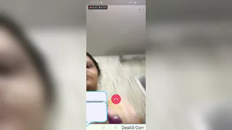 She Gets Naked On Video Call Flashing Her Pussy And Big Tits