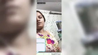 She Gets Naked On Video Call Flashing Her Pussy And Big Tits