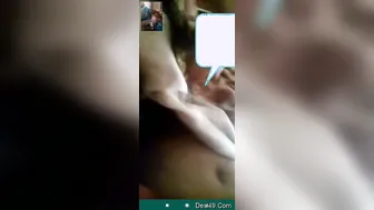My Desi GF Flashing Her Big Natural Boobs On The Bed