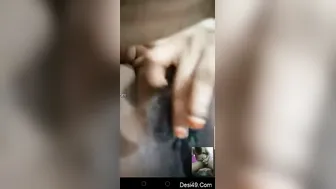 Married Woman Stripping Naked And Fingering On Video Call Solo