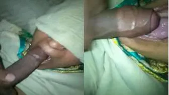 Horny Bhabhi Getting Her Mouth Fucked Hard By Husband At Home