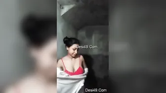 My GF Getting Naked And Ready To Shower On Camera Mine