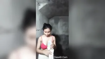 My GF Getting Naked And Ready To Shower On Camera Mine