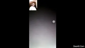 Hot GF Flashing Her Boobs And Pussy On Camera For Baby