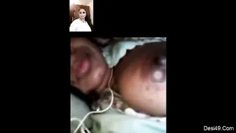 Hot GF Flashing Her Boobs And Pussy On Camera For Baby