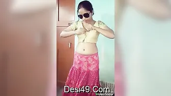 Wife Slowly Undressing While Husband Records Her Sexy Body Today